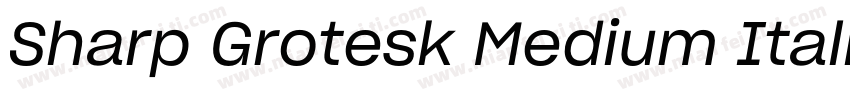 Sharp Grotesk Medium Italic 20字体转换